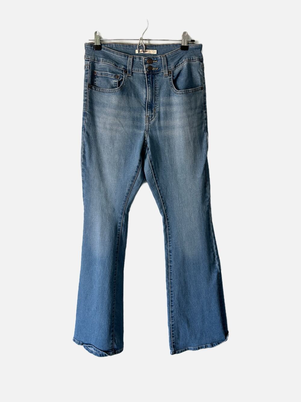 Levi's 725 High Rise Flare Light Wash Jeans 30